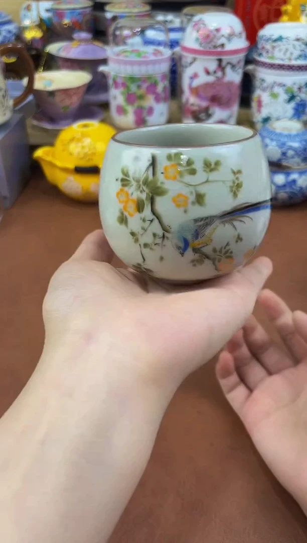 陶瓷茶具摆件旅行套组