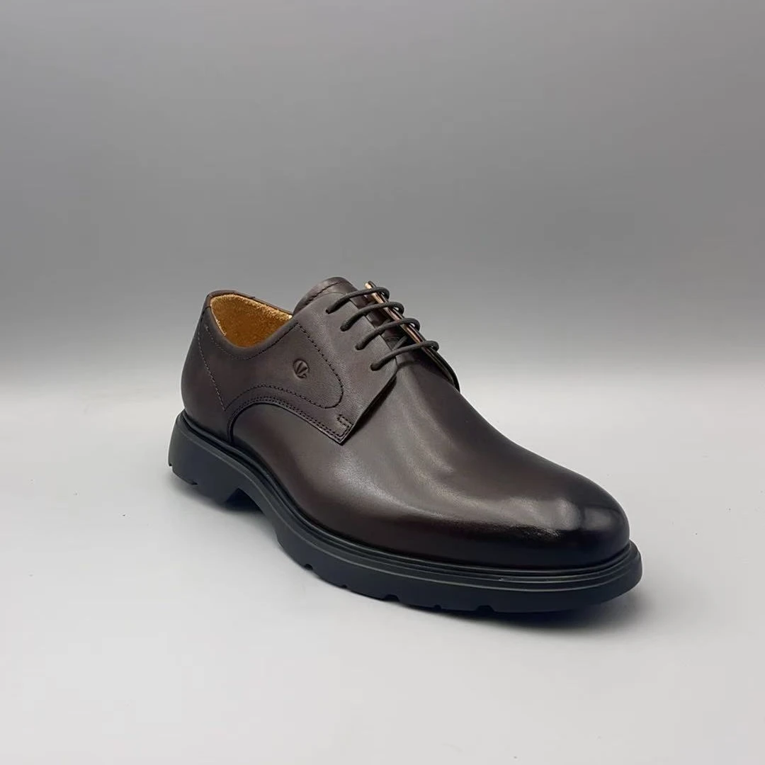 （孤品微瑕介意勿拍）新款轻质厚底系带男士皮鞋休闲鞋 809