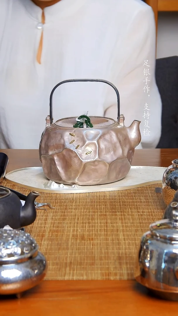 静寂寥纯银煮水壶