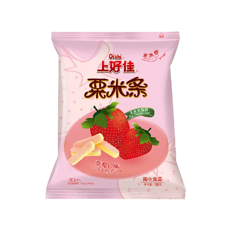 上好佳草莓栗米条128g
