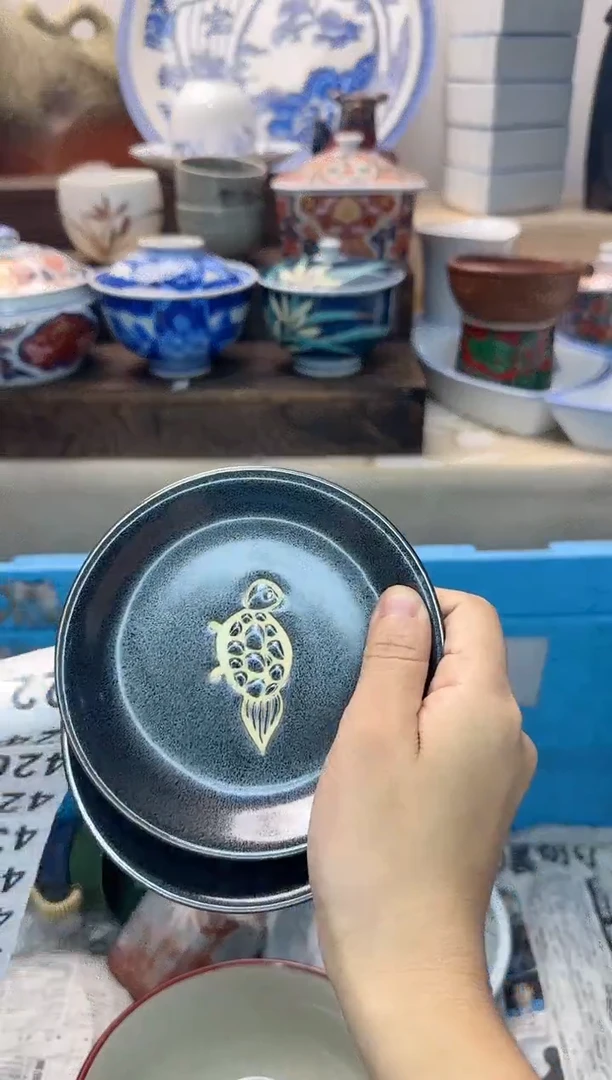 茶杯紫砂暗**来423陶艺中古瓷器全场满18米包邮