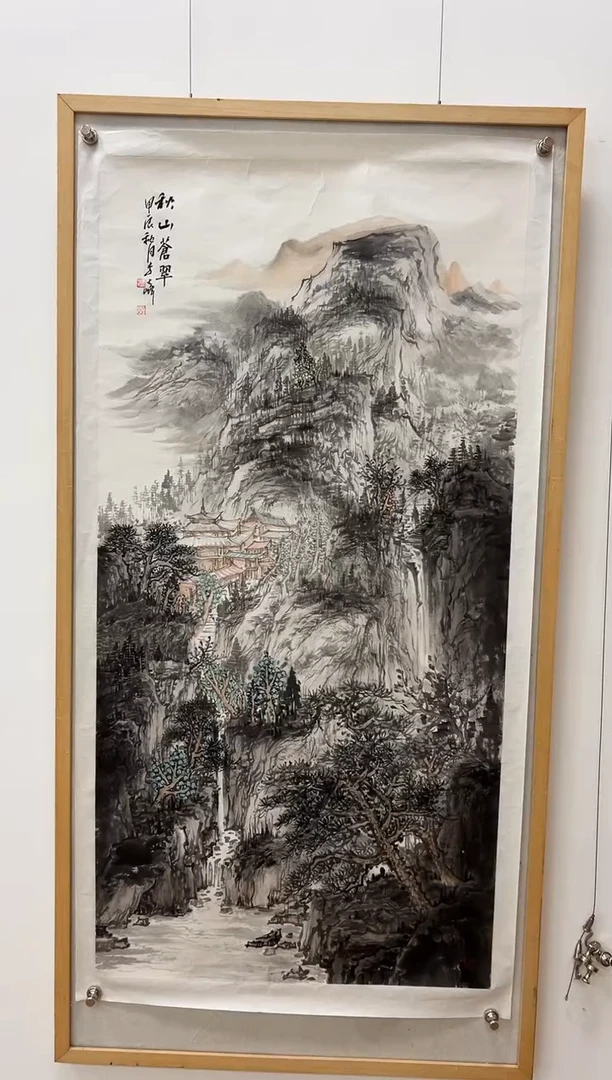 国画李文峰四尺整张浅绛水墨