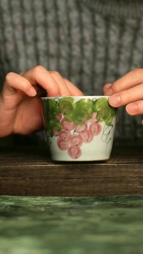 陶瓷青诗集手工手绘瓷器