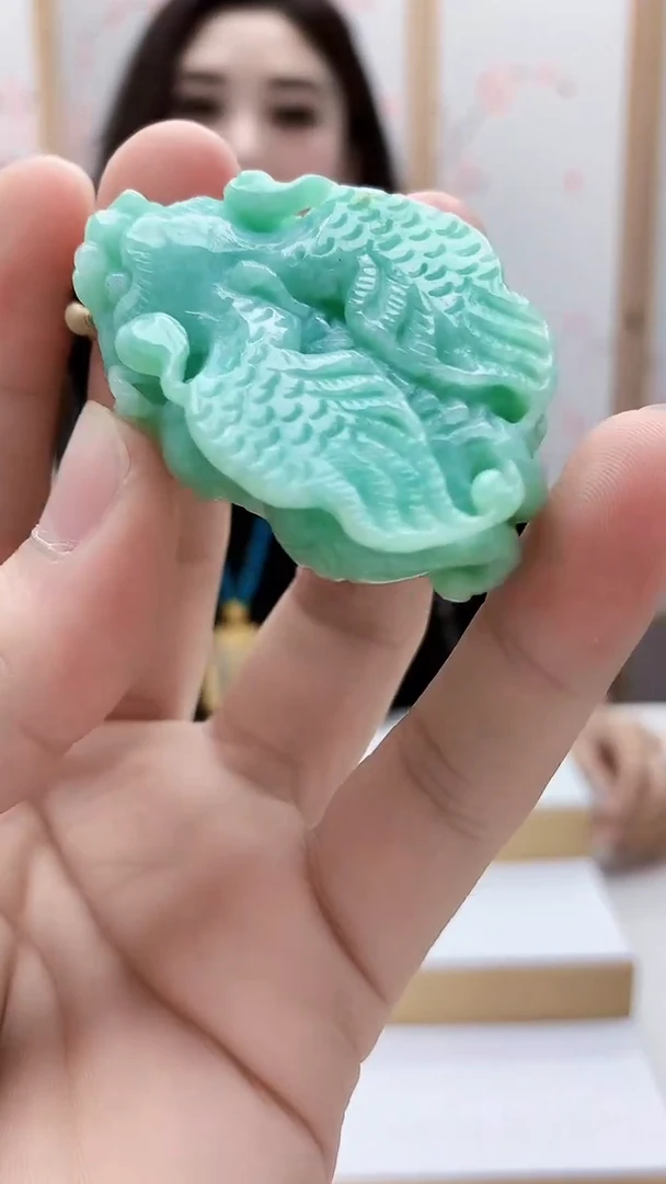 未镶嵌定制翡翠4829bb-毛货挂件94