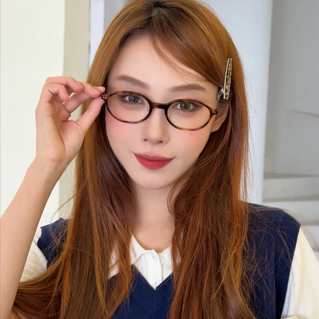 MUJOSH/木九十复古时髦老钱风流光风板材圆框素颜眼镜MJ12FM1170商品图