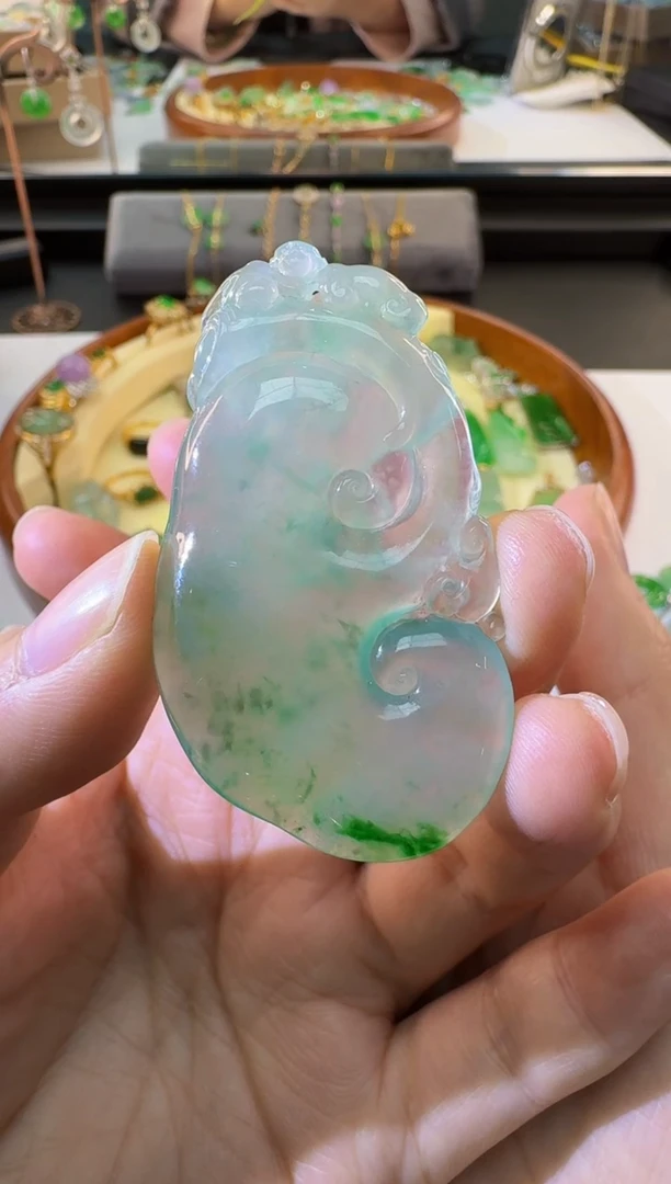 【闪购商品】翡翠颈饰未镶嵌缅甸翡翠A货吊坠