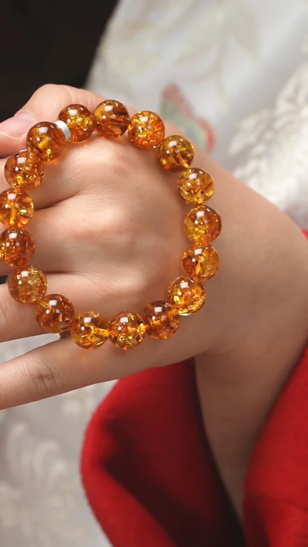 【闪购商品】琥珀珠宝奇石未镶嵌12mm