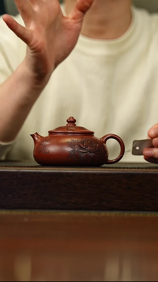 茶壶紫砂宜兴原矿 手工 紫砂壶容量190CC