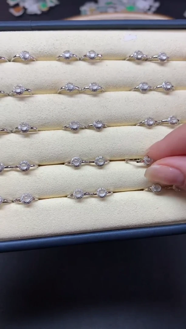 【闪购商品】翡翠耳饰18K金镶嵌耳饰多样性发其一A324|980