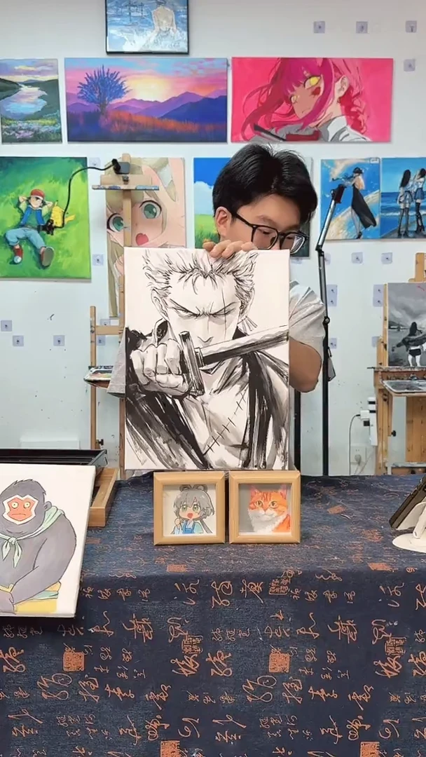 丙烯画余****y索隆丙烯画s