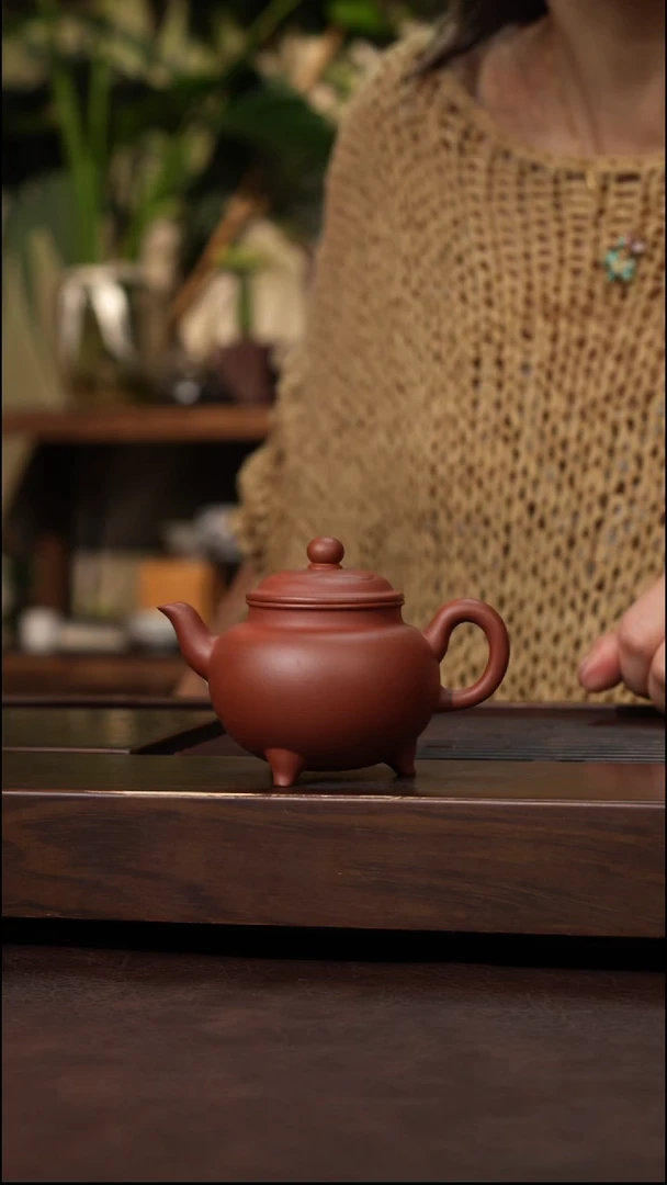茶壶紫砂红清水大彬如意140cc左右