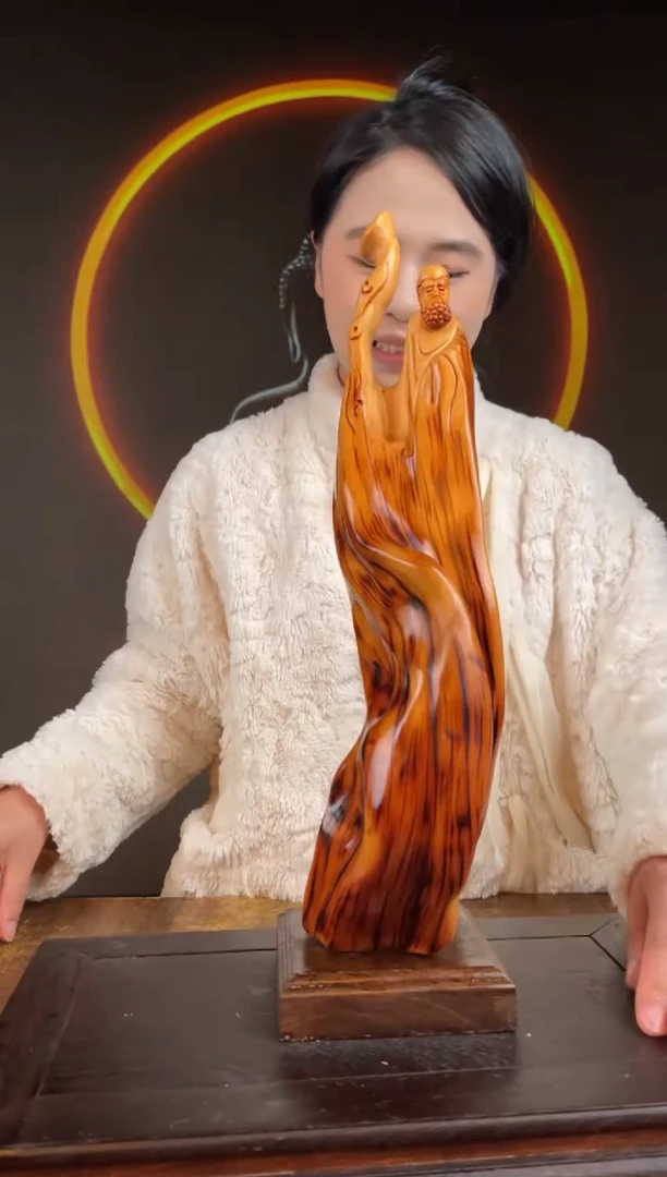 柏木（崖柏）手工摆件,先抢先得! 编号:74