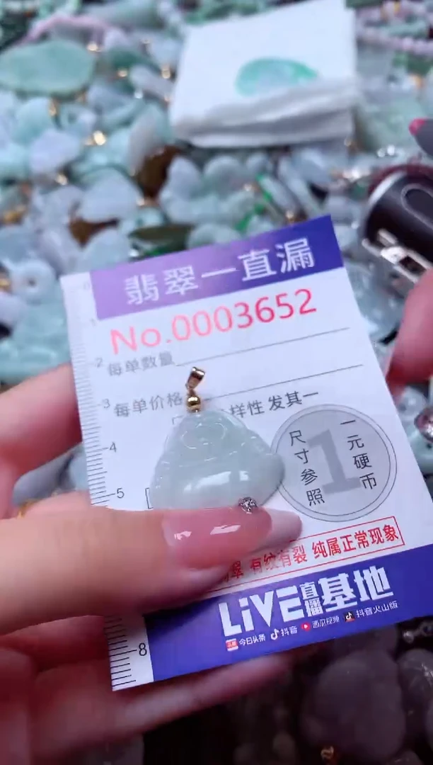 翡翠未镶嵌吊坠(不含链)3652