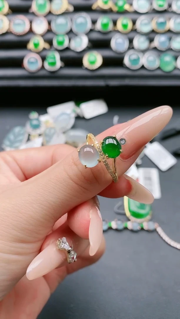 【闪购商品】翡翠戒指银S925镶嵌1111111