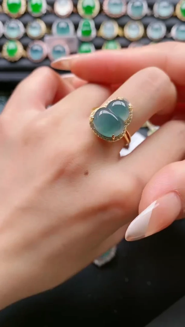 【闪购商品】翡翠戒指银S925镶嵌111111