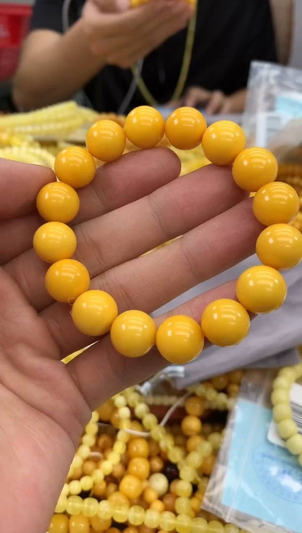 裸石琥珀未镶嵌手串