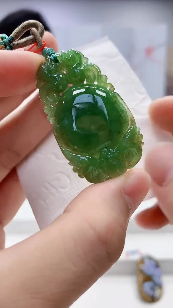 定制翡翠未镶嵌5158bb-毛货挂件61