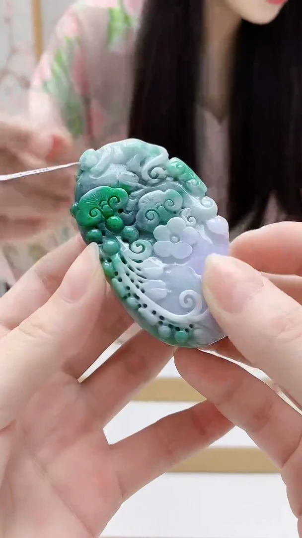 未镶嵌定制翡翠4812ry-毛货挂件47