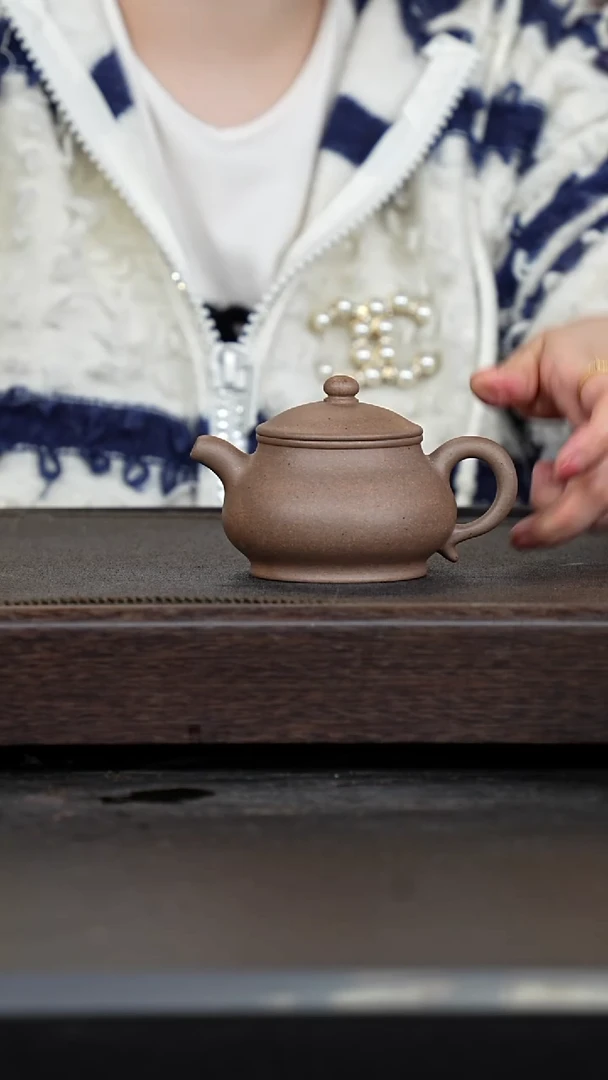 【闪购商品】紫砂茶壶鲨皮青潘壶