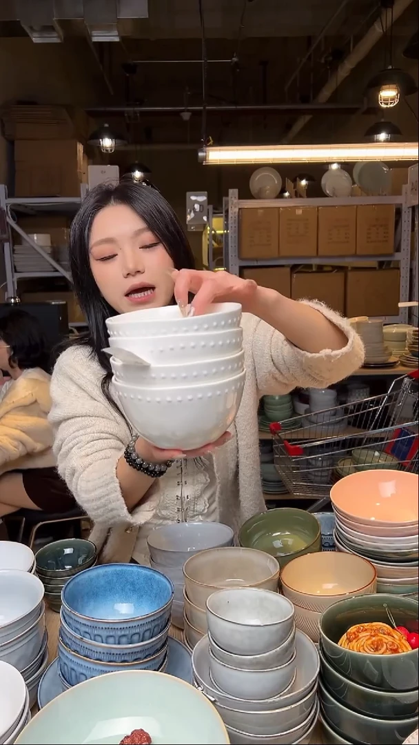 瓷30外贸尾货窑变釉下彩默外微瑕