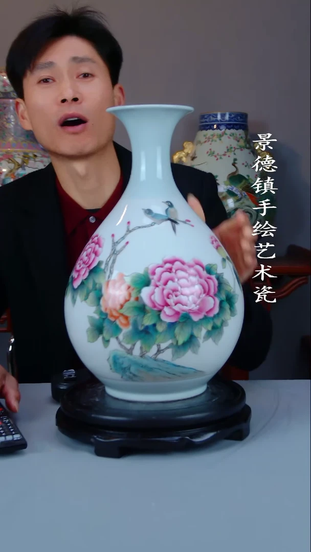 摆件陶瓷景德镇手工手绘陶瓷摆件43