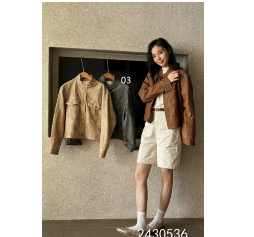 小妳XiaoNi———（春秋款休闲皮外套2430536）