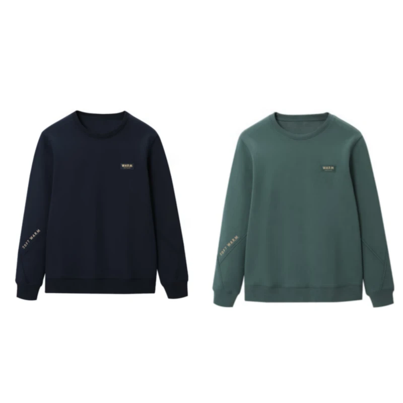 HS931剪标加绒加厚舒适柔软亲肤面料圆领长袖卫衣