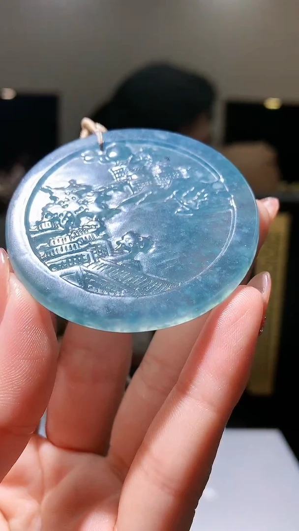 【闪购商品】定制翡翠未镶嵌1002hm-毛货挂件15