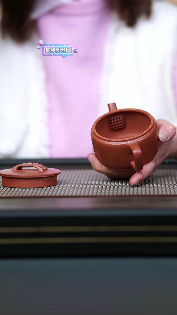 茶壶紫砂半手红降坡三弯流汉瓦170ccc