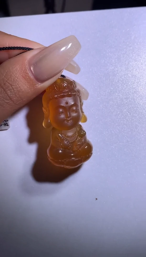 未镶嵌颈饰玛瑙/玉髓虚空藏宝宝佛