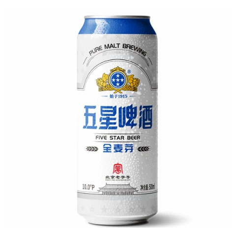 五星10度全麦芽500ml/听