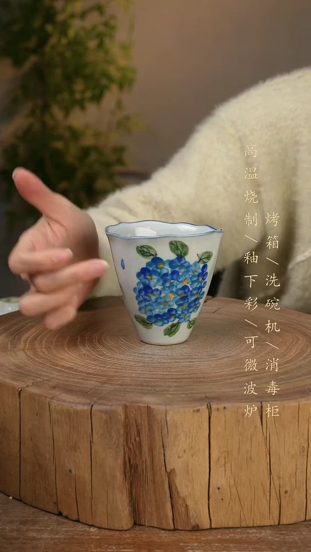 碗瓷景德镇手工手绘高温瓷釉下彩