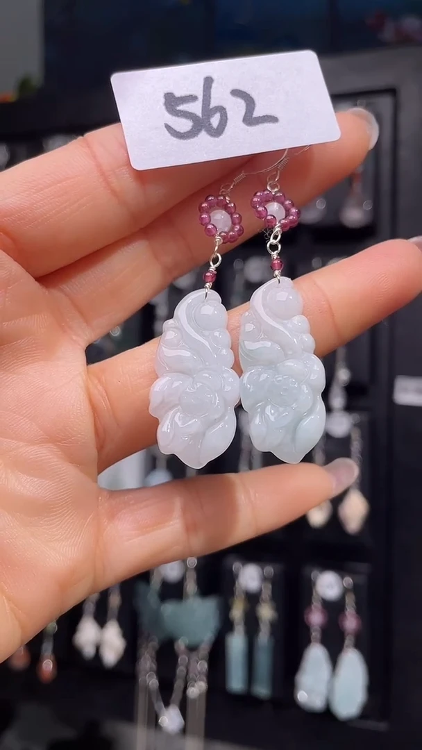 未镶嵌翡翠耳饰喜欢拍