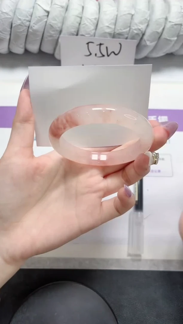 石英质玉手镯未镶嵌258-55.9桃花