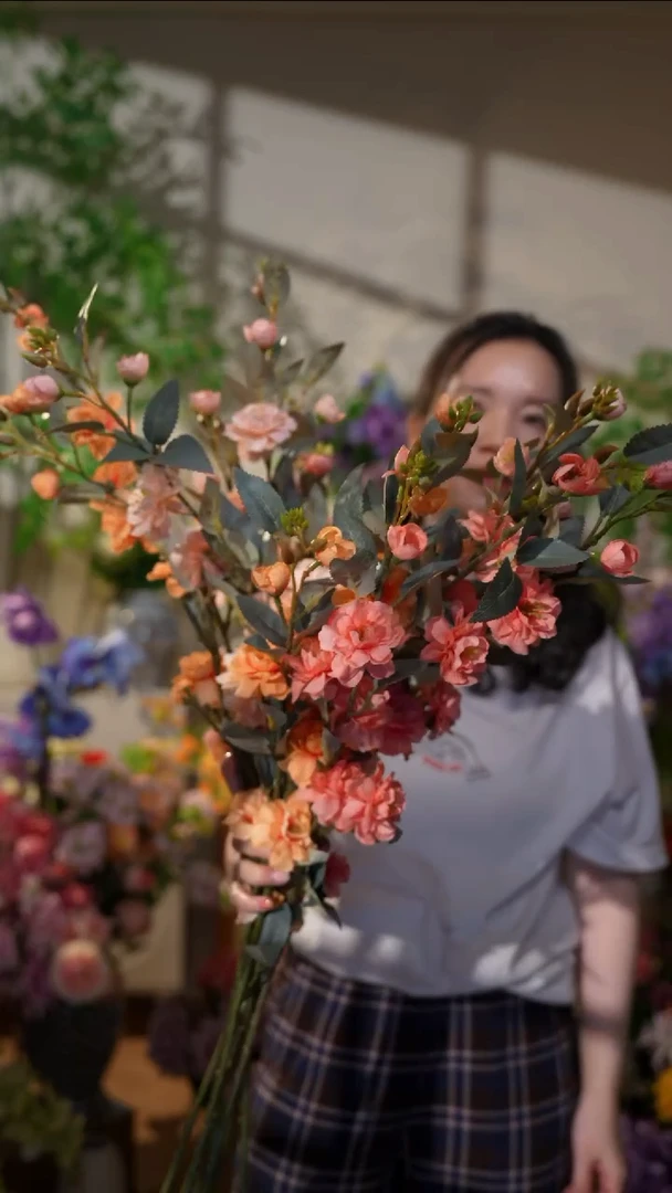 山茶花随机5支，，，，