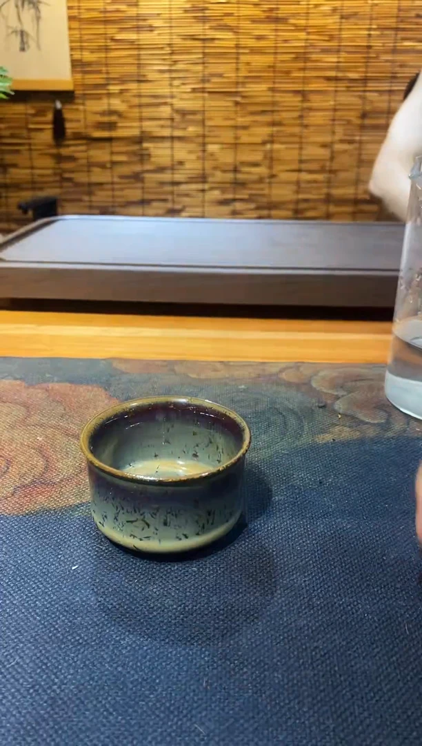 山隐青瓷气烧杯子  结晶釉 40CC
