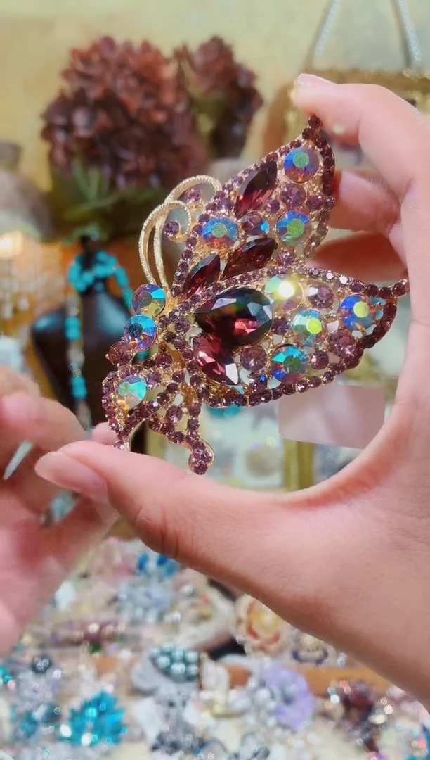 合成立方氧化锆铜合金多彩蝶