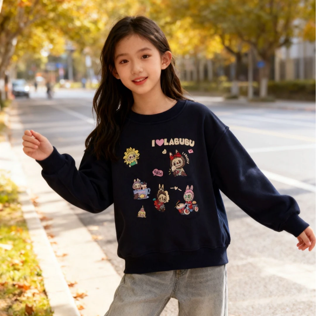 6621高端专享秋冬季加绒卫衣藏青