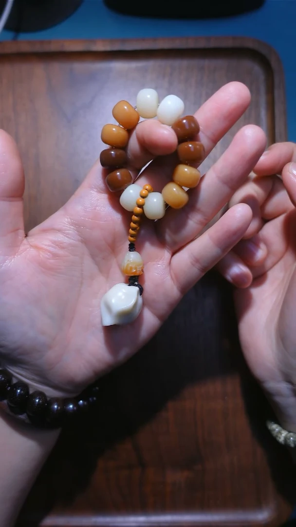 菩提根/象牙果手串一套饺子牙果