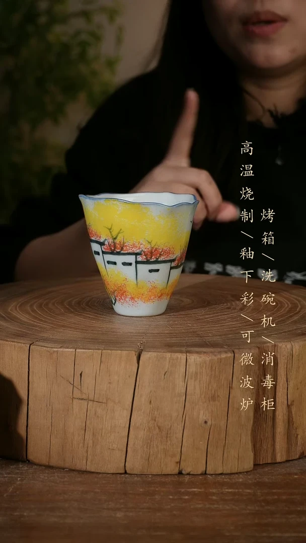 碗瓷景德镇手工手绘高温瓷釉下彩