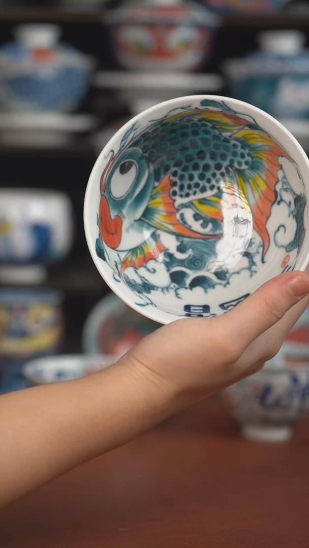 老师作品神仙鱼点茶碗 （宠粉福利 ）
