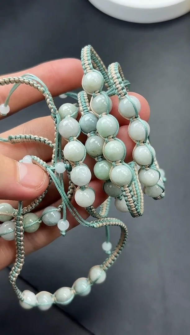 未镶嵌挂件翡翠K-1243珠珠手绳/多样性发1件