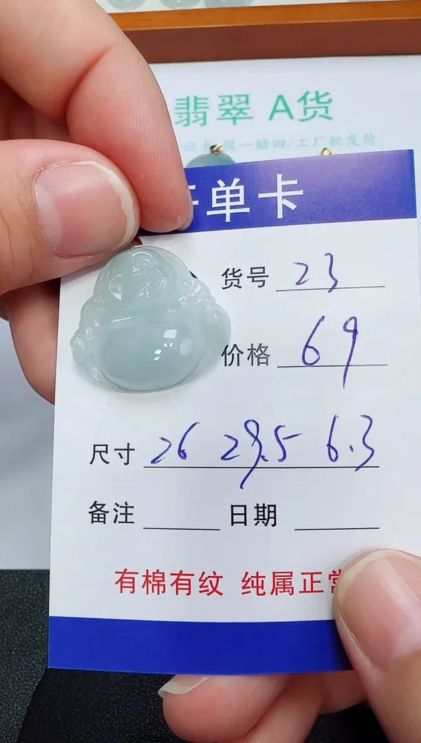吊坠(赠链)未镶嵌翡翠23