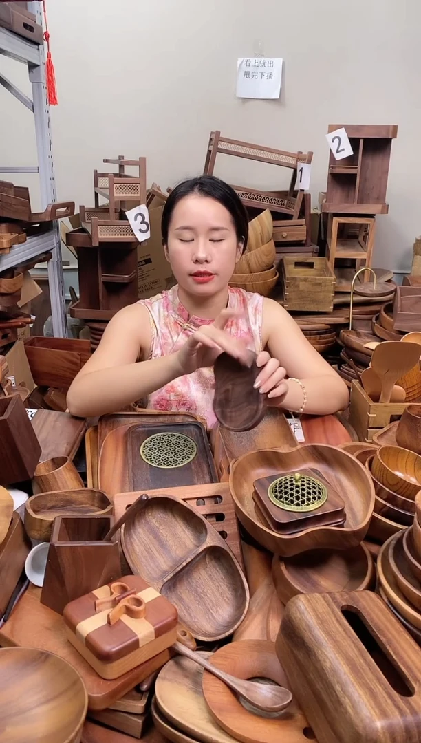 木  北美黑胡桃木葫芦形小底座