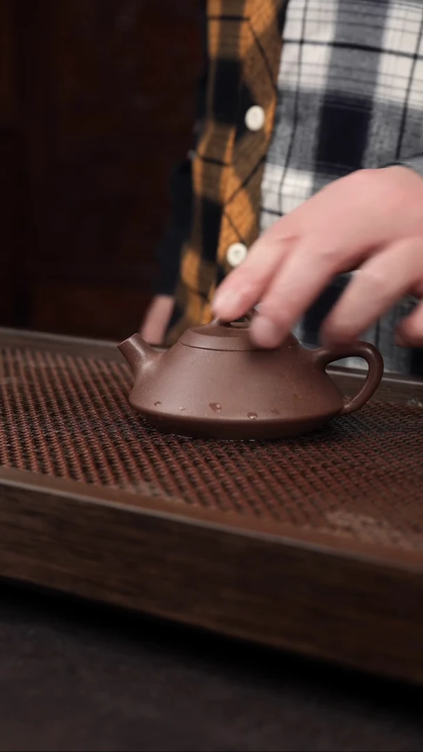 【闪购商品】紫砂茶壶老紫泥文瓢