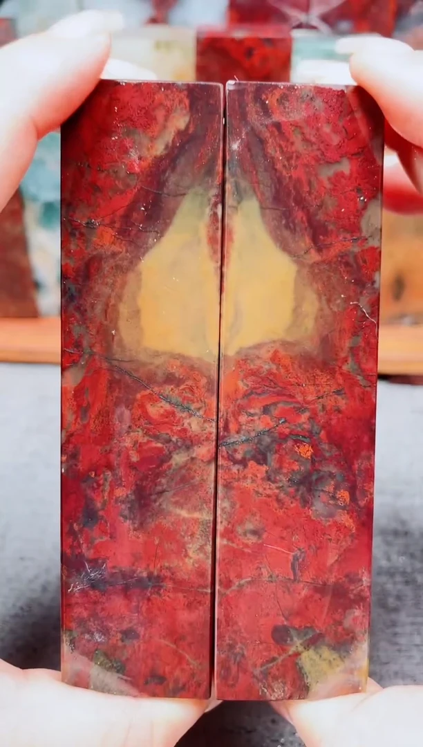 玉桂林鸡血玉素章31