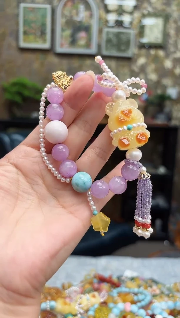 手串琥珀未镶嵌琥珀【  手串  】多样性发一