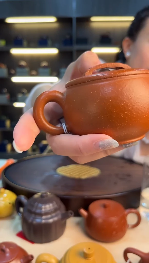 茶壶紫砂桥梁光器汉瓦 红降坡泥 周粉兰