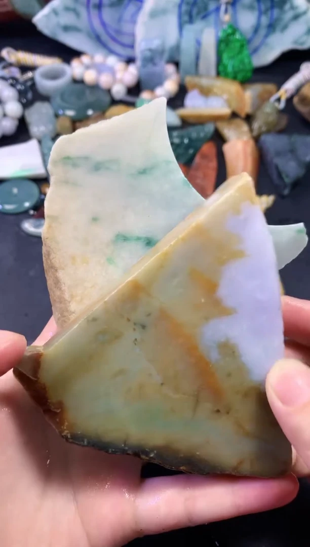 翡翠未镶嵌颈饰075天然翡翠