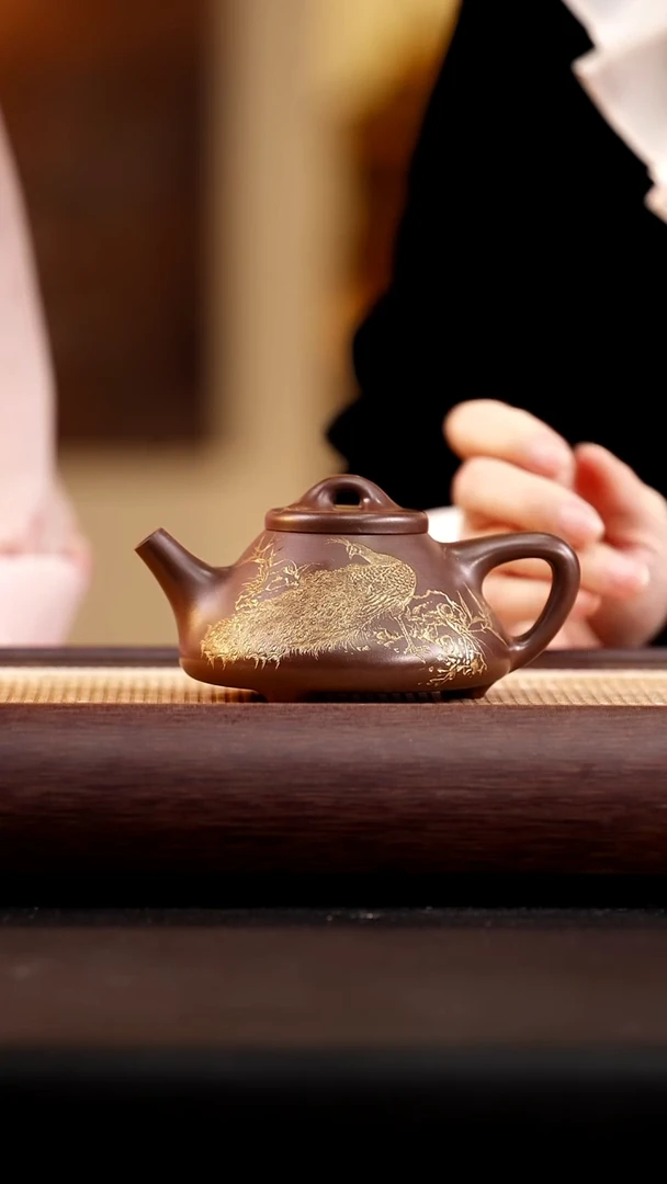 茶壶紫砂底槽清子冶石瓢